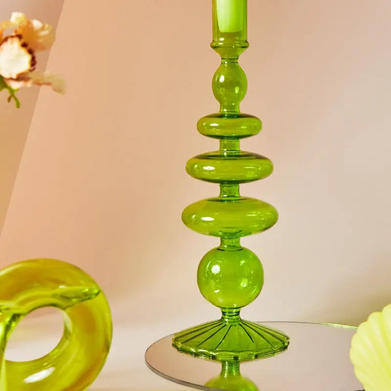 Green Tier Vase & Candle Holder CreativeFemininity