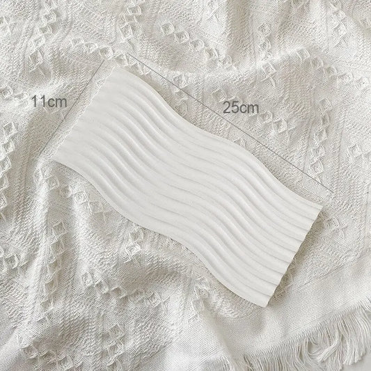 White Textured Dressing Table Tray CreativeFemininity