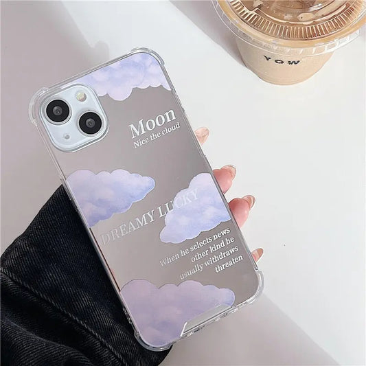 Moon & Sky Mirrored iPhone Case CreativeFemininity