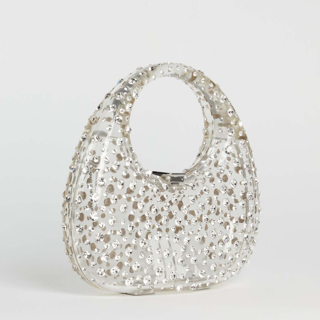 luxury diamanté acrylic handbag