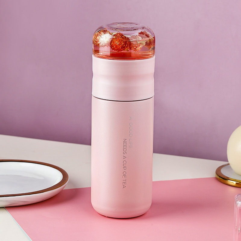 Thermos Flask With Filter Tea Maker