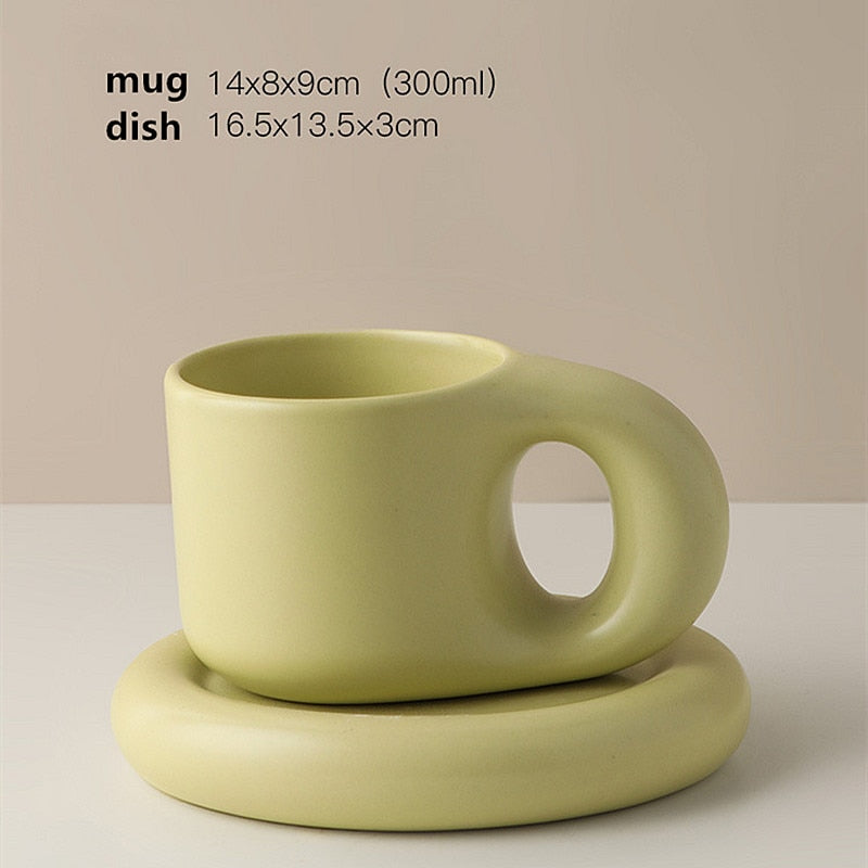 The Chubby Mug & Saucer - All Colours