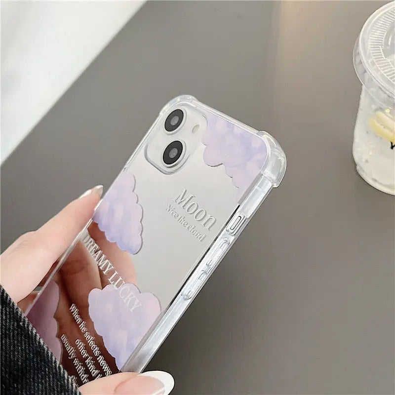 Moon & Sky Mirrored iPhone Case CreativeFemininity