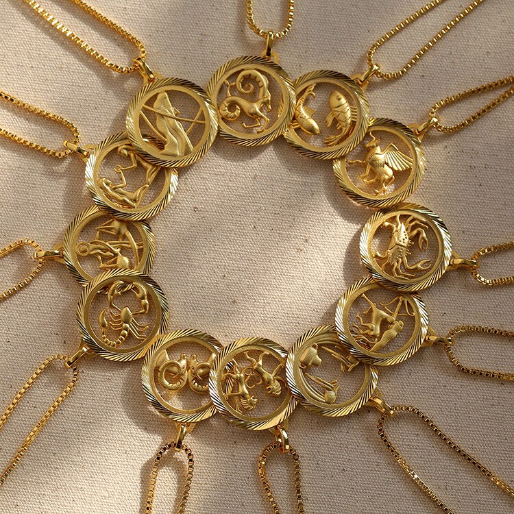 18K Gold Constellation Pendant Necklace