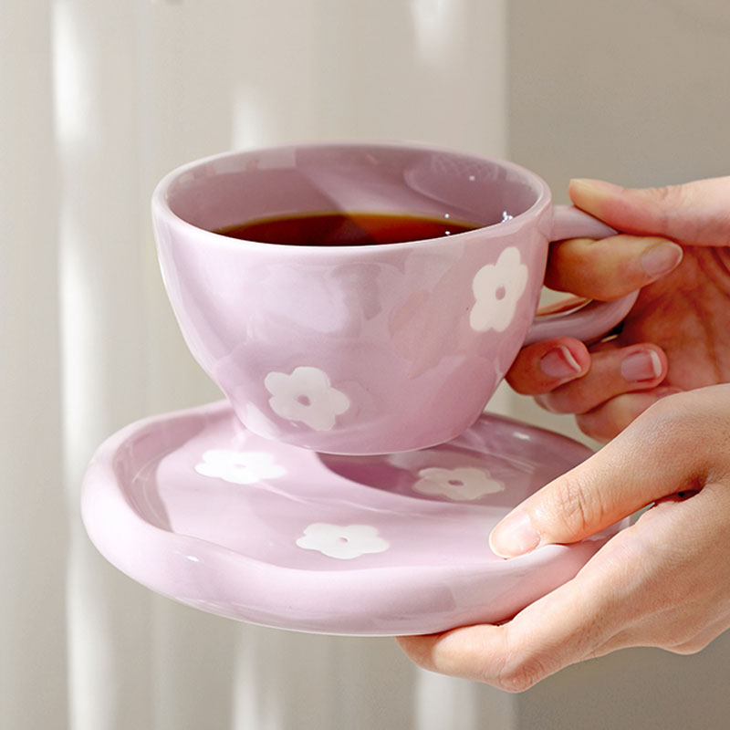 Ditsy Flower Coffee Cup & Saucer Set