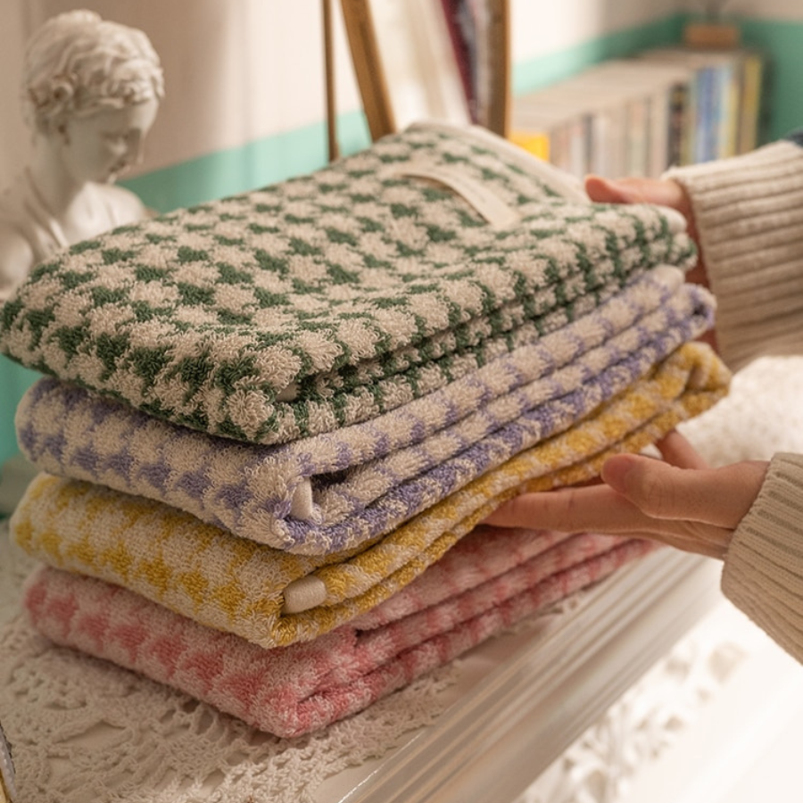 high grade cotton houndstooth towel