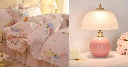girly pink home decor 