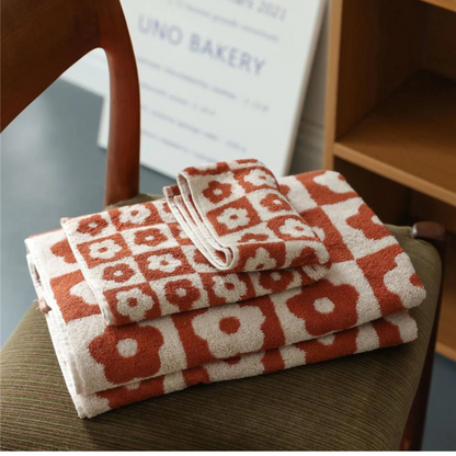 Floral Cotton Bath Towel - All Colour