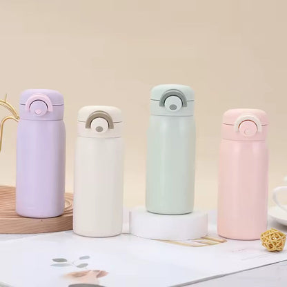 Mini Travel Water Bottle - Pink/Green/Purple/Cream Creative Femininity