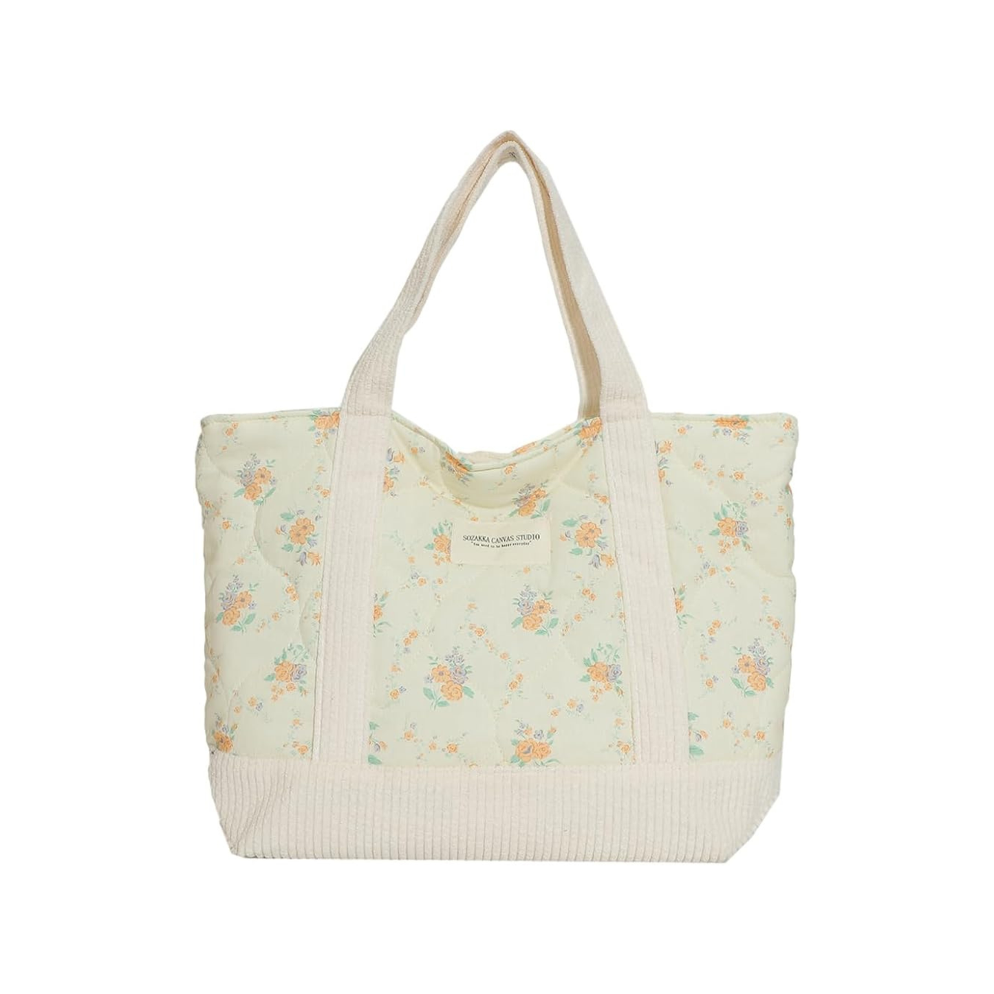 Everyday Floral Quilted Tote Bag