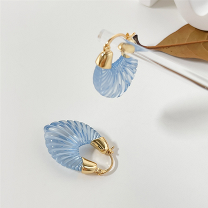 Colourful Resin Shell Earrings