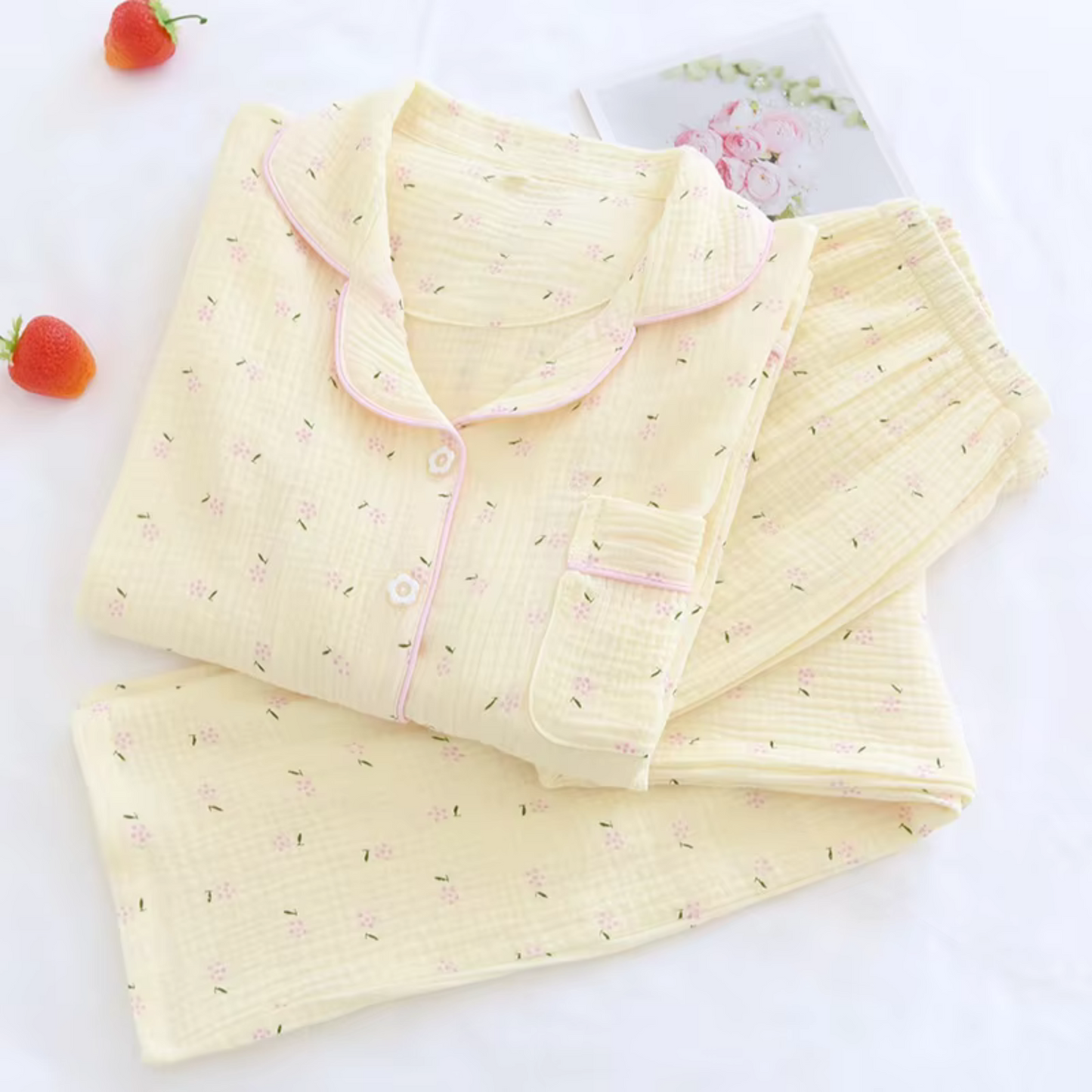 Pink & Yellow Ditsy Pyjamas