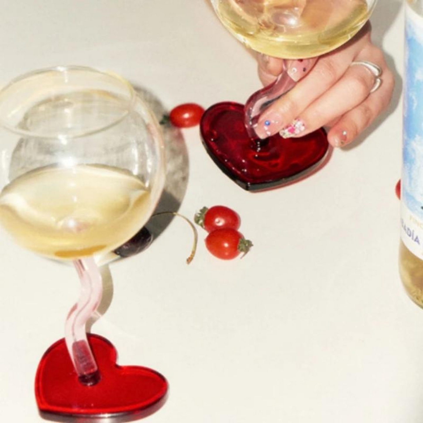 Love Heart Shape Wine Glass