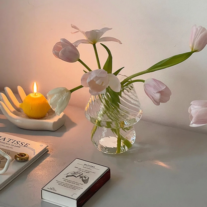 Pink Transparent Murano Vase