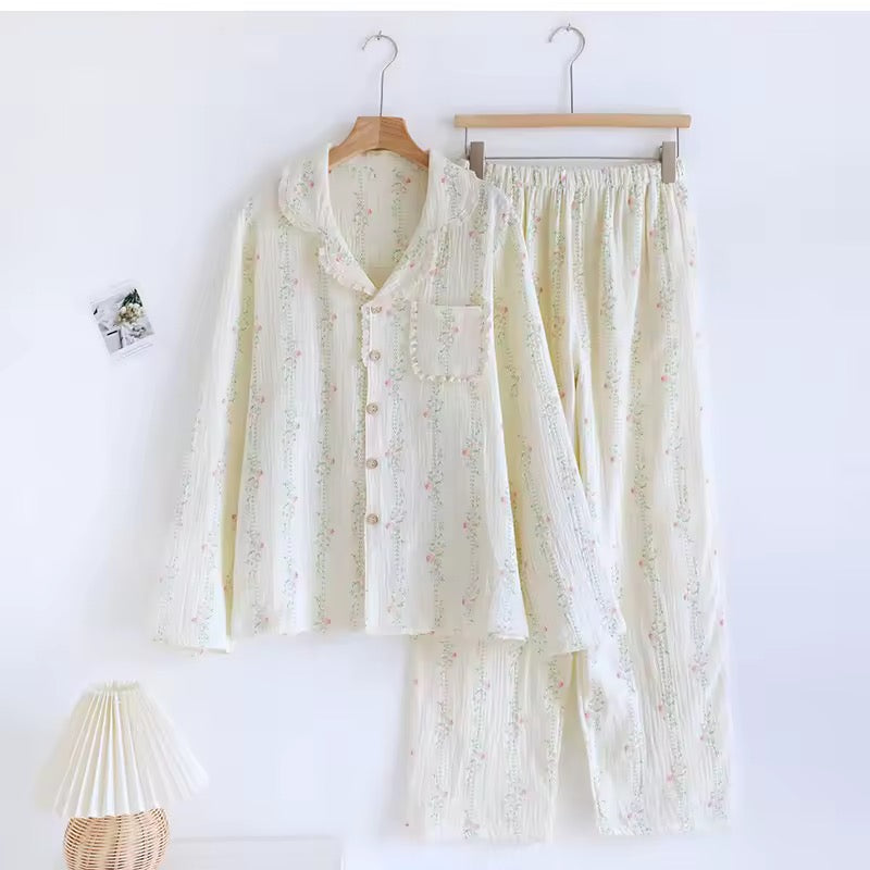 Floral Lace Pyjama Short Set Creative Femininity