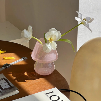 pink mushroom vase 