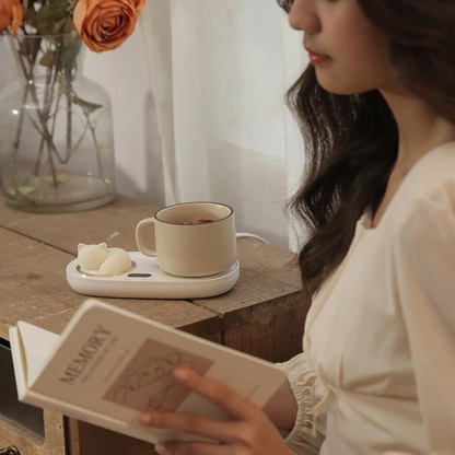 Cute Coffee Warmer & Cat Night Light