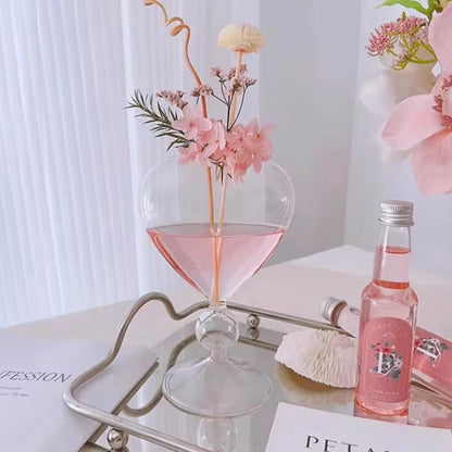 Heart Shape Glass Vase