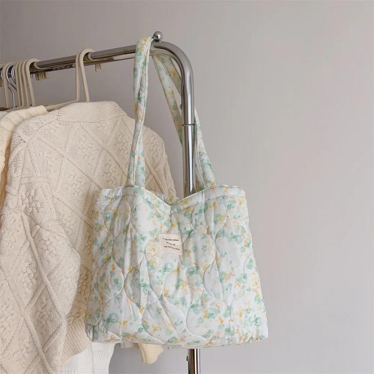Floral Quilted Tote Bag - All Colours