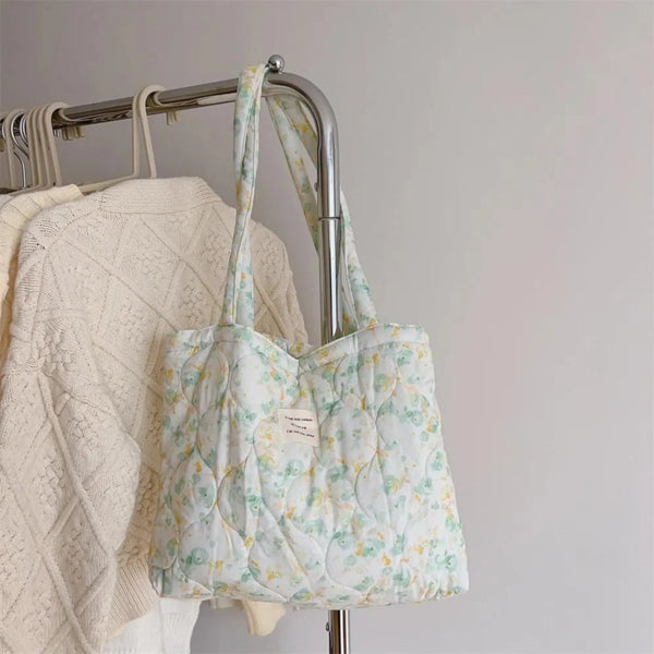 Floral Knit Tessa Tote Bag
