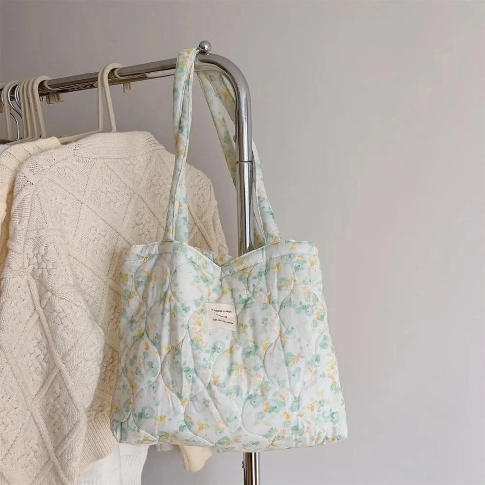 Frill and Bloom Quilted Tote Bag main image 0