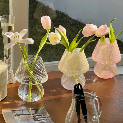 cute murano mushroom vase