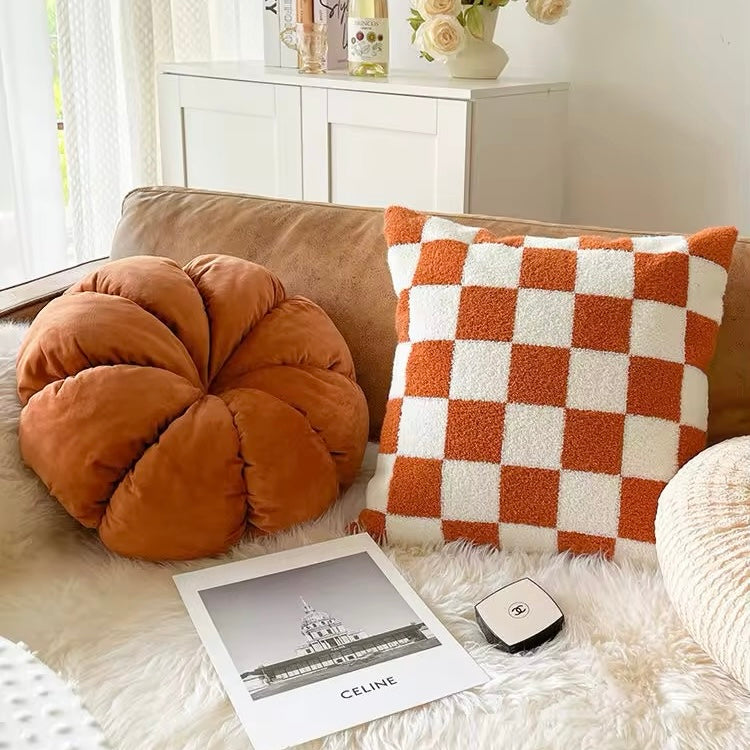 Autumnal Round Throw Pillows