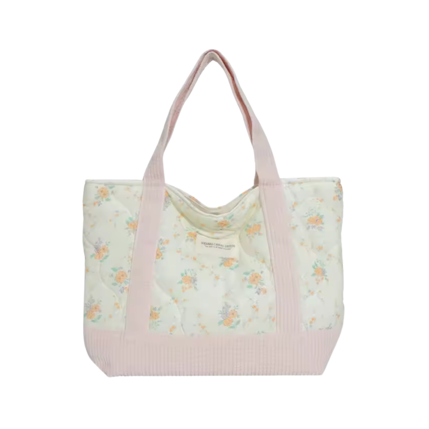 Everyday Floral Quilted Tote Bag