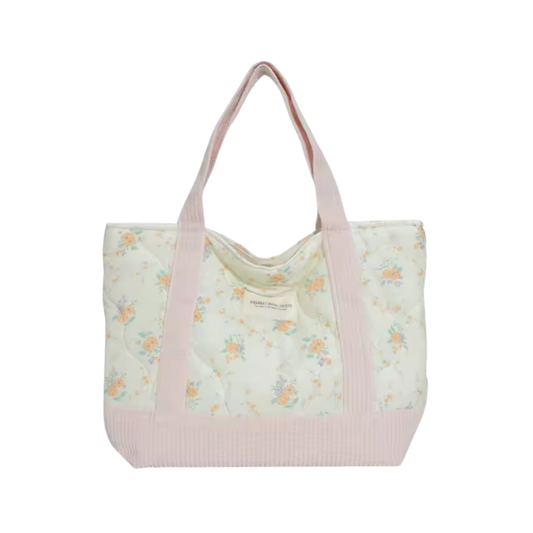 Everyday Floral Quilted Tote Bag