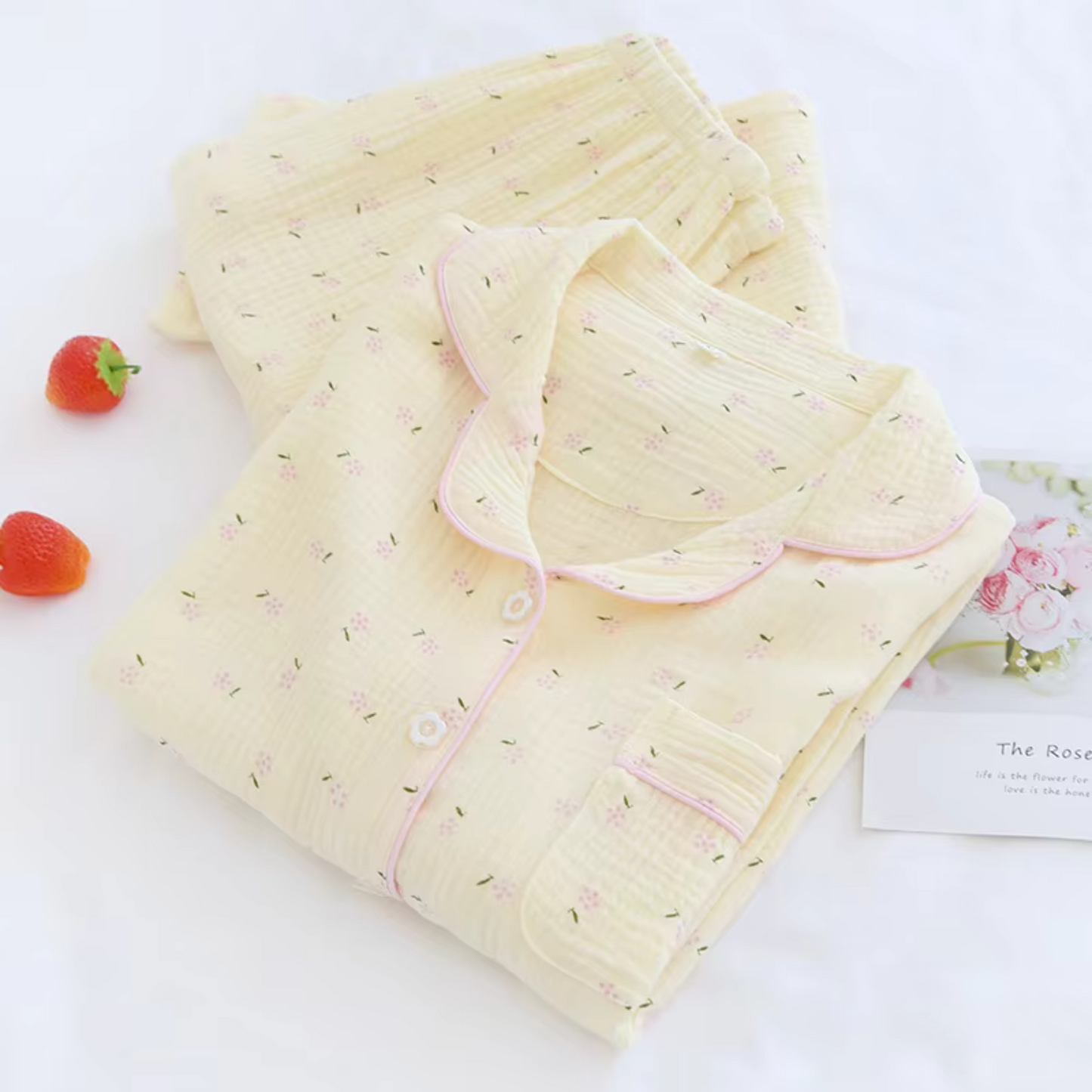 Pink & Yellow Ditsy Pyjamas