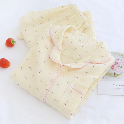Pink & Yellow Ditsy Floral Pyjamas