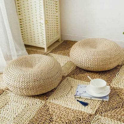 Japanese Rattan Floor Cushion