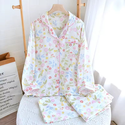 Bright Summer Floral Cotton Pjs