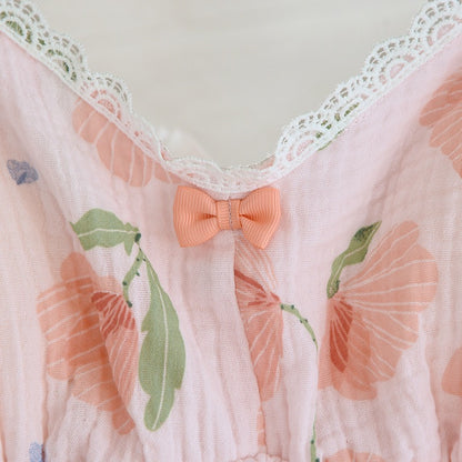 Pink Cotton Coquette Pjs
