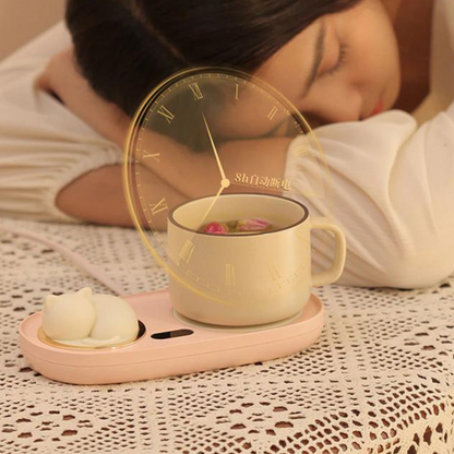 Cute Coffee Warmer & Cat Night Light