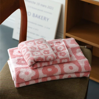 Floral Cotton Bath Towel - All Colour