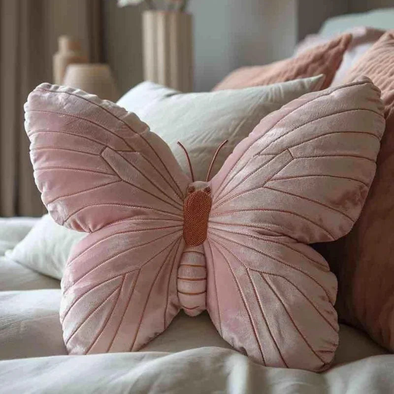 Pink Butterfly pillow