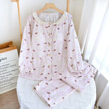 Cat & moon cartoon women's pjs 