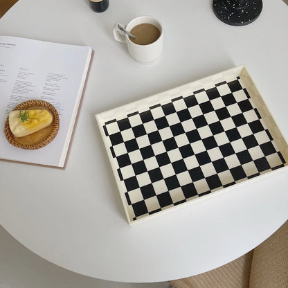 Checkerboard Coffee Table Tray