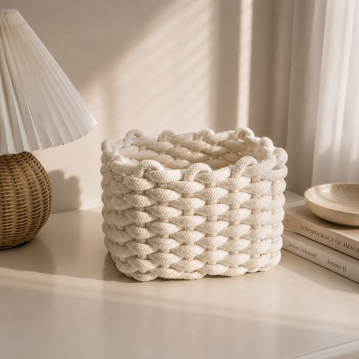 Stylish Woven Storage Basket CreativeFemininity