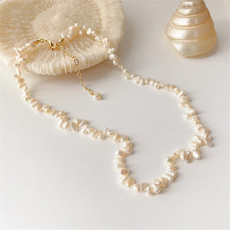 Freshwater Pearl Necklace & Bracelet Set