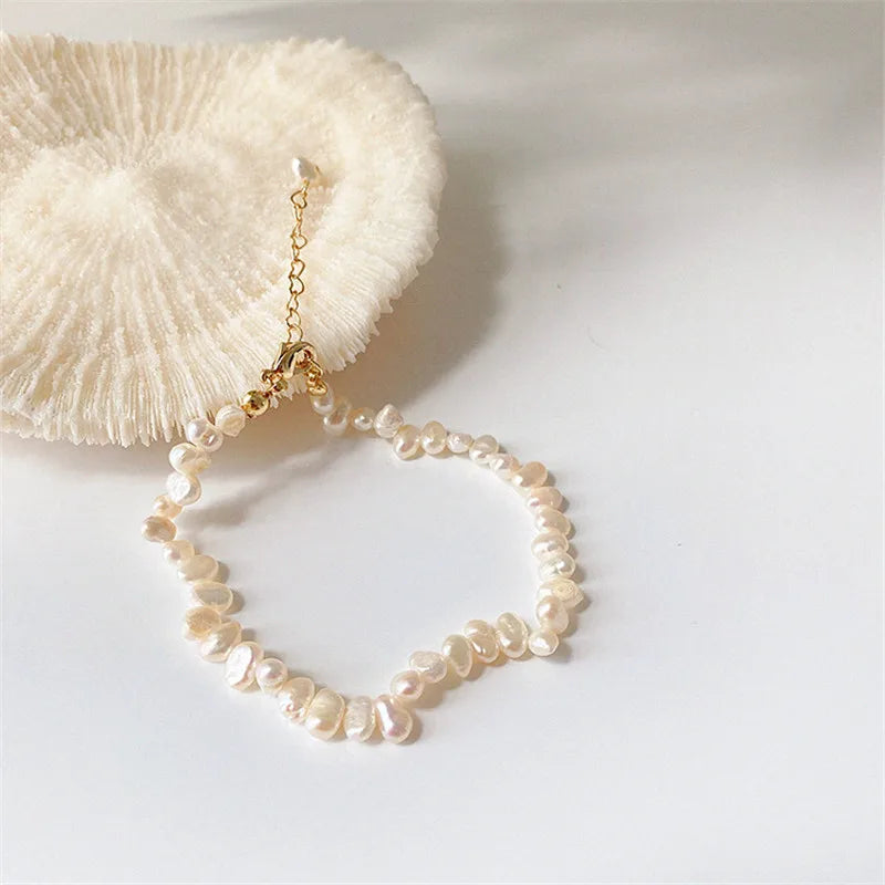 Freshwater Pearl Necklace & Bracelet Set