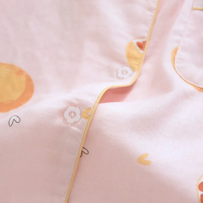 Pink & Yellow Grapefruit Cotton Pjs