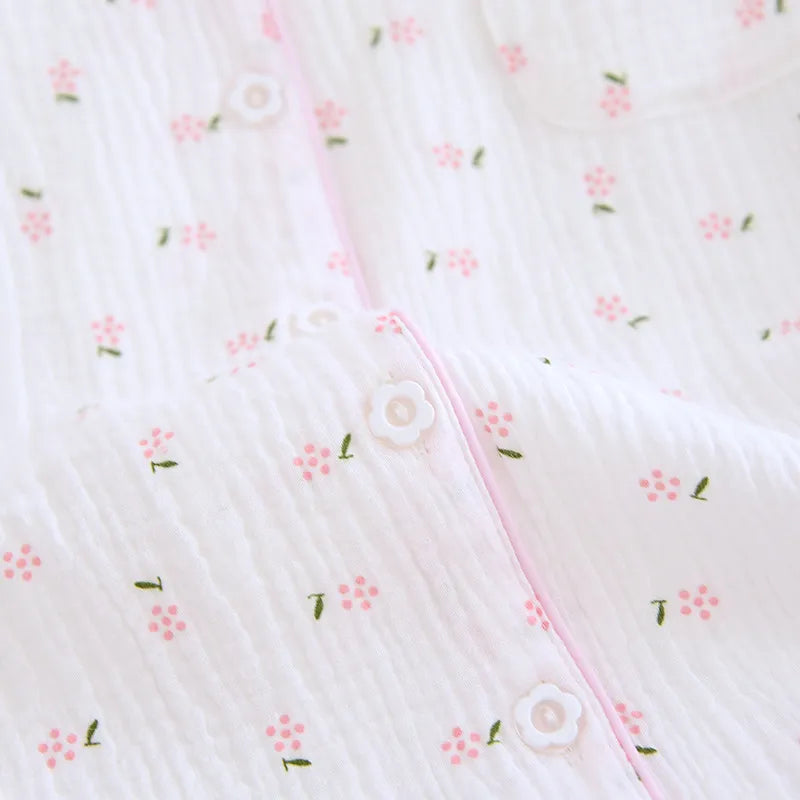 Pink & White Ditsy Pyjamas