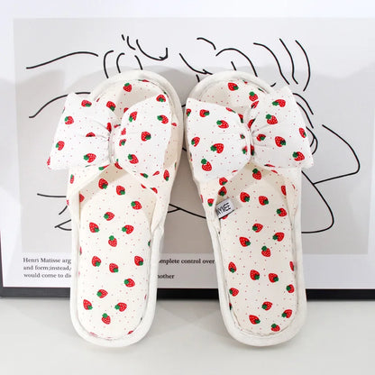 Strawberry & Cherry Slider Slippers