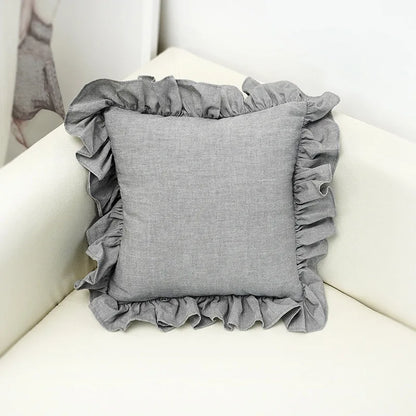 100% Linen Ruffle Pillowcase