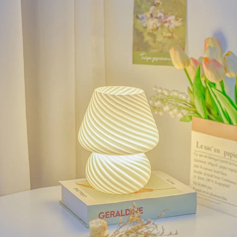 Cute Mushroom Murano Lamp