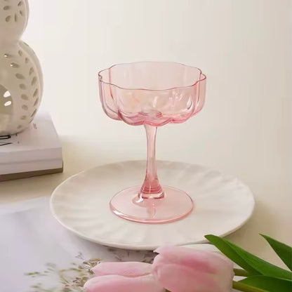 Ottilie Glass Petal Champagne Glass