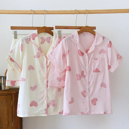 Pink Love Heart Pjs
