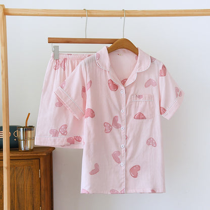 Pink Love Heart Pjs